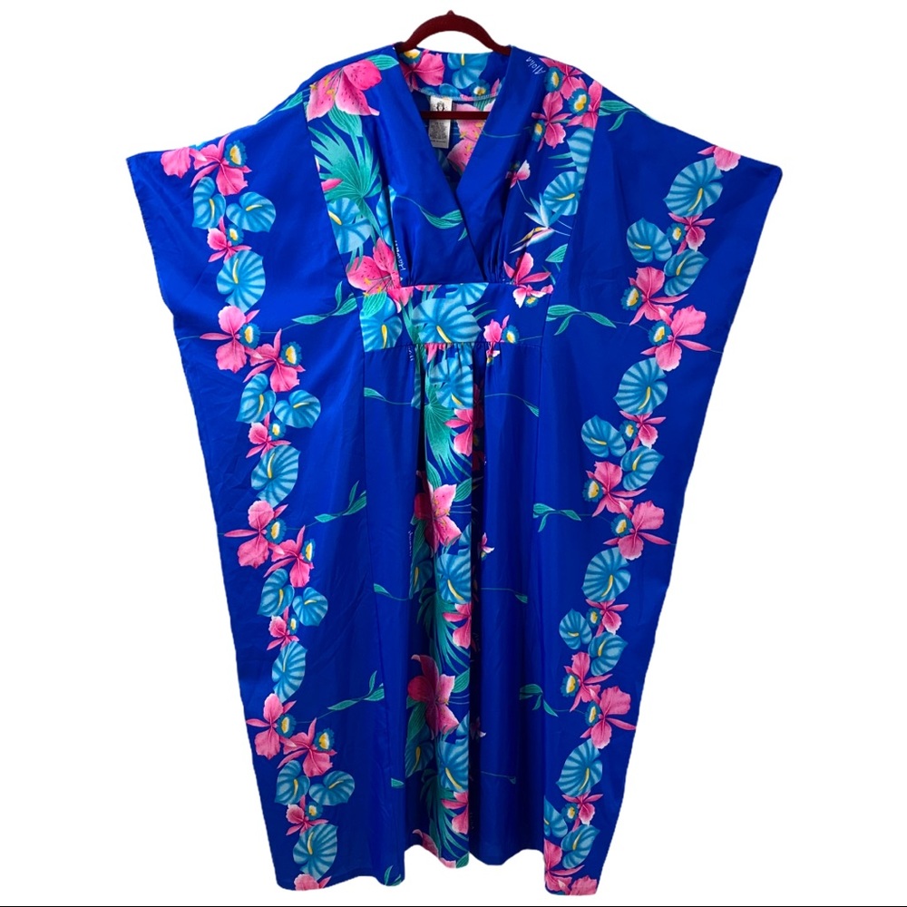 Royal Creations Vintage Hawaiian Floral Caftan